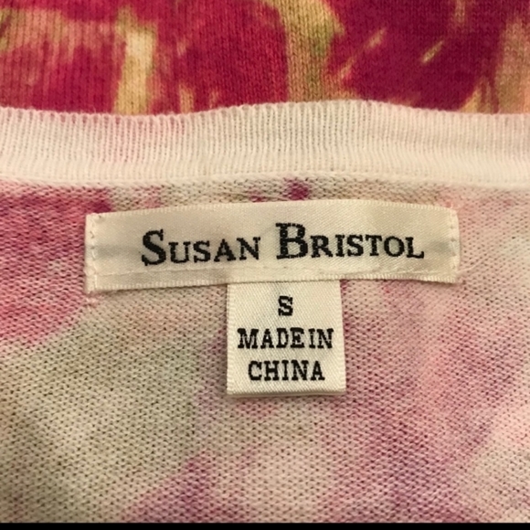 Susan Bristol Floral Sweater Pink/Green - Picture 5 of 7